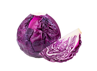 Red cabbage on transparent png