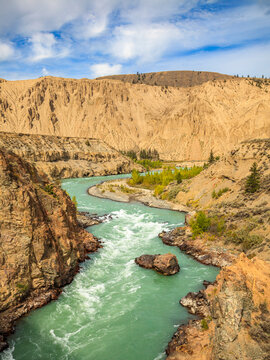 The Chilcotin River Flowing Through Farwell Canyon