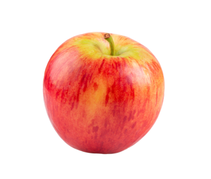 red apple on transparent png
