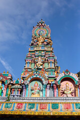 Fototapeta premium Colorful of Hindu temple in Batu Caves in Gombak, Selangor, Malaysia.