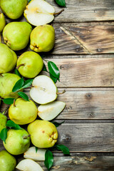 Fragrant ripe pears.