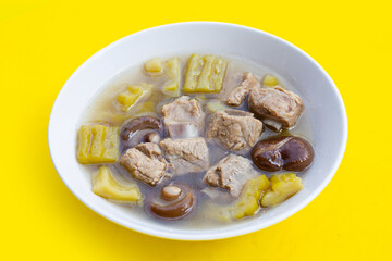Bitter melon with pork rib soup recipe