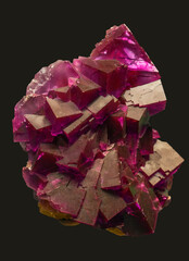 purple fluorite crystal mineral stone sample