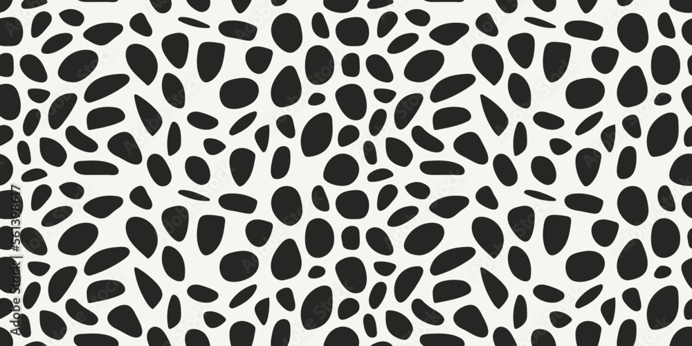 Poster Leopard pattern for seamless surfaces. Seamless pattern for print and surface decoration. Pattern of angular fragments.