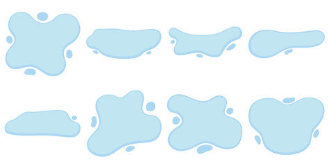 Abstract banner hand drawn, Liquid banner, Blue banner, Frame for message, Banner simple shape.