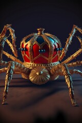 Fototapeta na wymiar Beautiful looking Jewelled/crowny spiders