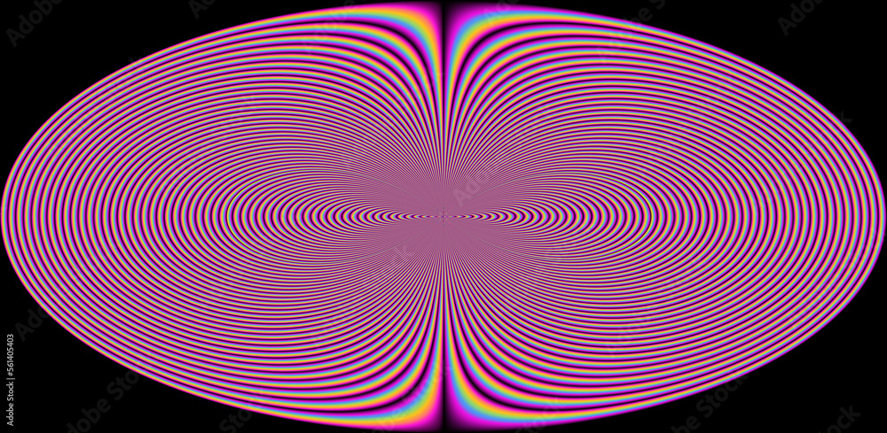 Leinwandbilder texture of a glitched tv screen with wavy and distorted moire pattern in acid colors.