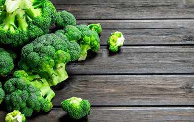 Fresh green broccoli.