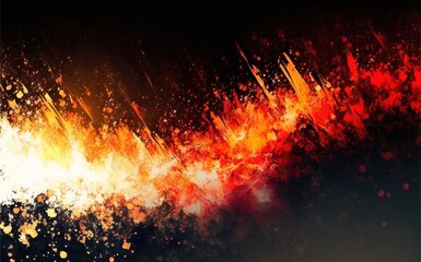 Impressionistic fire modern oil painting and sparkling wallpaper, color transitions, universe, volumetric lighting, sharp, hyperrealistic created with generative ai technology