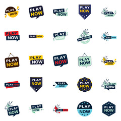 25 Diverse Play Now Banners to Promote Your Products or Services