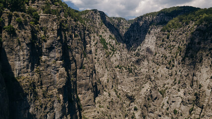  Tazi Canyon Bilgelik Vadisi in Manavgat, Antalya, Turkey. Amazing landscape and cliff.