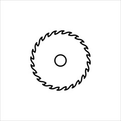 Industrial saw icon. vector illustration isolated on white background