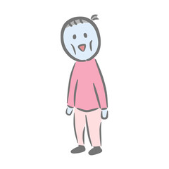 青ざめている女性