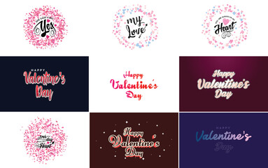 Fototapeta na wymiar I Love You hand-drawn lettering with a heart design. suitable for use as a Valentine's Day greeting or in romantic designs