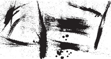 墨　垂らす　墨汁を散らした背景