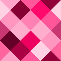 Beauty and sweet abstract geometric pattern background with squares, pink and red tone for valentine's day.