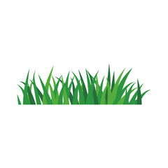 Fototapeta premium natural green grass bushes decorate environmental ecology cartoon scene