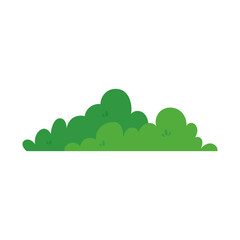 Obraz premium natural green grass bushes decorate environmental ecology cartoon scene