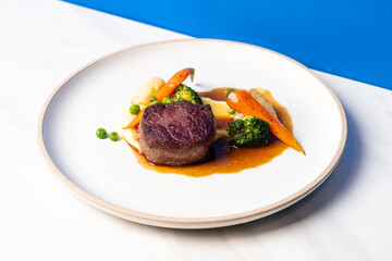 grilled wagyu strip loin beef steak