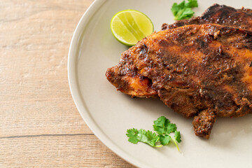 spicy grilled jamaican jerk chicken