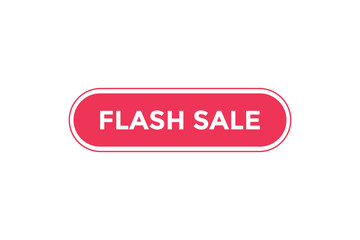 Flash sale button web banner templates. Vector Illustration

