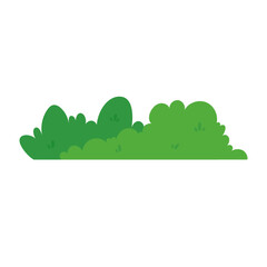 Fototapeta premium natural green grass bushes decorate environmental ecology cartoon scene
