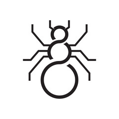 Ant logo template vector icon