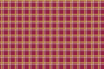 スコットランドの民族文化：タータンチェック（ガーネット）