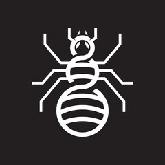 Ant logo template vector icon