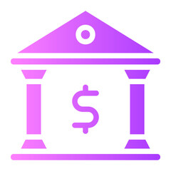 bank gradient icon