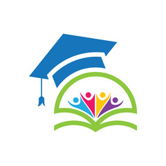 Education logo template vector icon
