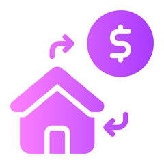refinancing gradient icon
