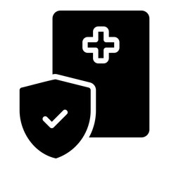 insurance glyph icon