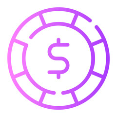coin gradient icon