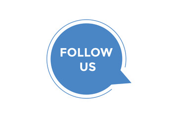 Follow us button web banner templates. Vector Illustration