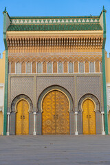 Obraz premium An old Moroccan palace in the city of Meknes