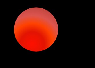 illustration of the sun on a black background