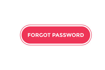 Forgot password button web banner templates. Vector Illustration
