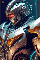 Robotech mecha Warrior with Mirrored Armor