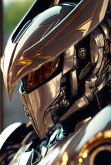 Robotech mecha Warrior with Mirrored Armor