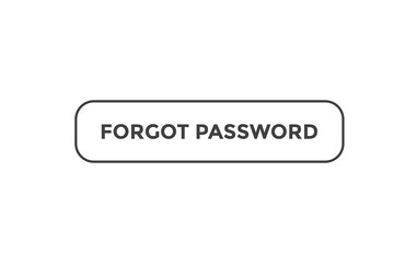Forgot password button web banner templates. Vector Illustration
