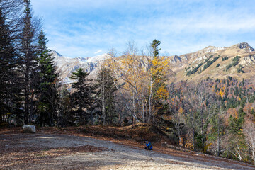 autumn in the highlands, the state of nature in a lyrical mood, the colors and colors of an autumn...