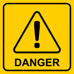 Danger Warning Sticker For Product Packaging