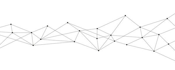 Network connect system lines and dots background template. Technology virtual linked global system graphic vector.	