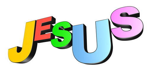 Jesus 3d letters
