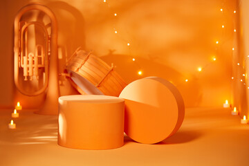 Festival Backdrop Images with Musical Instruments