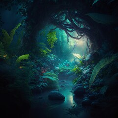 Naklejka premium nature rainforest