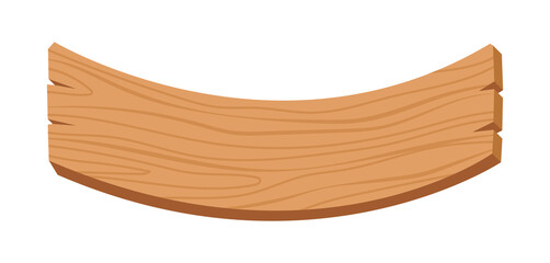 wooden badge banner, wooden plank plate