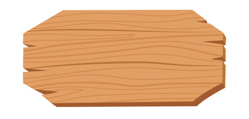 wooden badge banner, wooden plank plate