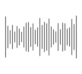 Audio progress bar. Audio waves of the equalizer on background.